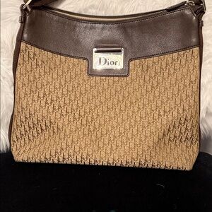 👜👜👜 Dior Brown and Tan Monogram crossbody Bag